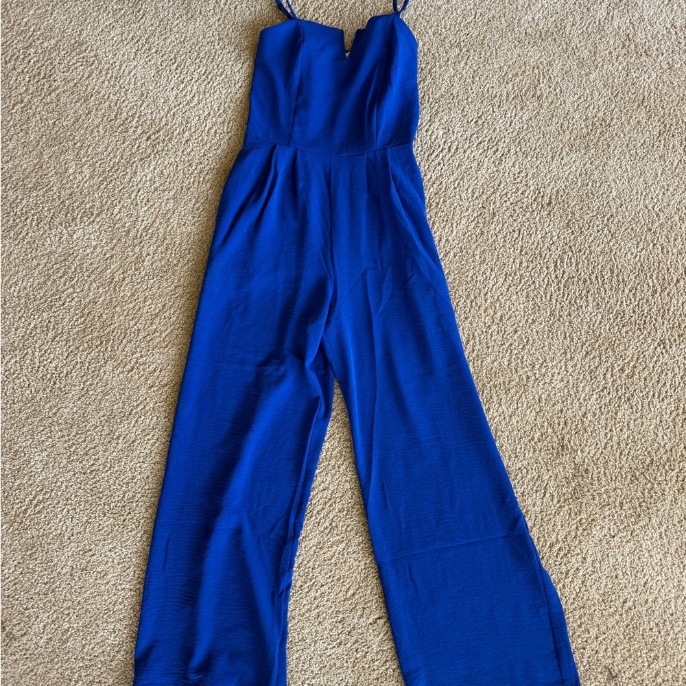 Monteau Los Angeles Women’s Royal Blue Jumpsuit- Small